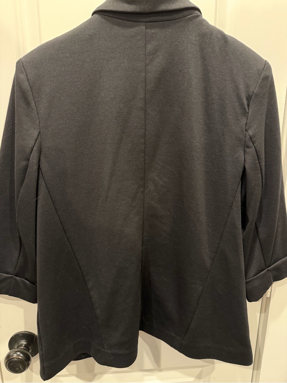 LC Lauren Conrad Black Shawl-Collar Blazer - Picture 3 of 3